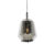 Art Deco hanglamp zwart met smoke glas 23 cm – Kevin