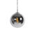 Art deco hanglamp zwart met smoke glas 1-lichts – Pallon