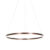 Design hanglamp brons 80 cm incl. LED 3-staps dimbaar – Anello