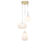 Design hanglamp goud 3-lichts met opaal glas – Hero