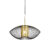 Design hanglamp goud met zwart 60 cm – Dobrado