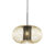 Design hanglamp goud met zwart 50 cm – Marnie