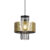 Design hanglamp goud met zwart 30 cm – Tess