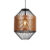 Design hanglamp koper met zwart 33 cm – Mariska