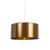 Design hanglamp wit met koper kap 50 cm – Combi 1