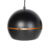 Design hanglamp zwart met gouden binnenkant 3-lichts – Buell