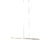 Hanglamp staal met glasplaat incl. LED met touchdimmer – Platina
