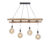 Landelijk hanglamp hout 4-lichts – Scala