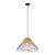 Landelijke hanglamp zwart met riet – Treccia