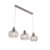 Moderne hanglamp bruin 3-lichts – Saffira