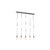 Moderne hanglamp zwart 100 cm 5-lichts – Facil