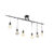 Moderne hanglamp zwart 6-lichts gedraaide kabels – Facile
