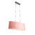 Moderne hanglamp zwart met kap roze 2-lichts – Tanbor