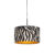Moderne hanglamp zwart met kap zebra 35 cm – Combi
