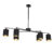 Moderne hanglamp zwart verstelbaar 6-lichts – Lofty