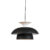 Moderne ronde hanglamp zwart met wit 3-laags – Titus