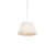 Retro hanglamp crème 35 cm – Plisse