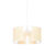 Retro hanglamp wit met rotan 40 cm – Akira