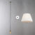Retro hanglamp wit 45 cm – Plisse
