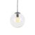 Scandinavische hanglamp chroom met helder glas – Ball 30