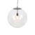 Scandinavische hanglamp chroom met helder glas – Ball 50