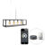 Smart hanglamp zwart 4-lichts incl. Wifi G95 – Big Cage 2