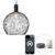 Smart ronde hanglamp zwart 50 cm incl. Wifi G95 – Dos