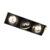 Inbouwspot zwart GU10 AR70 trimless 3-lichts – Oneon