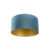 Velours lampenkap blauw 50/50/25 met gouden binnenkant