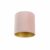 Velours lampenkap roze 25/25/25 met gouden binnenkant