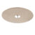 Velours platte lampenkap taupe met goud 45 cm