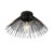 Art Deco plafondlamp zwart – Broom
