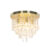 Klassieke plafondlamp goud met glas – Medusa