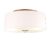 Landelijke plafondlamp wit 30 cm – Drum