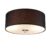 Landelijke plafondlamp zwart 30 cm – Drum