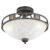 Landelijke ronde plafondlamp roestkleur 42cm – Quinta
