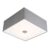 Landelijke vierkante plafondlamp 35 cm grijs – Drum