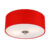 Moderne plafondlamp rood 30 cm – Drum