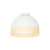 Oosterse plafondlamp wit met rotan 30 cm – Magna Rotan