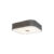 Plafondlamp vierkant grijs 50 cm – Drum deluxe Jute