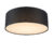 Plafondlamp zwart 30 cm incl. LED – Drum LED