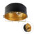 Industriële plafondlamp zwart met goud 35 cm – Barril
