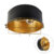 Industriële plafondlamp zwart met goud 35 cm – Barril
