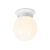Retro plafondlamp wit opaal glas – Scoop