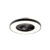 Plafondventilator zwart incl. LED met afstandsbediening – Climo