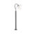 Moderne staande buitenlamp donkergrijs 120 cm IP44 – Kansas