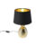 Art Deco tafellamp goud met zwart-gouden kap – Pina