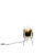 Design tafellamp zwart met goud glas – Bliss