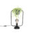Moderne tafellamp zwart met glas – Roslini