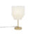 Oosterse tafellamp goud crème kap met franjes – Franxa